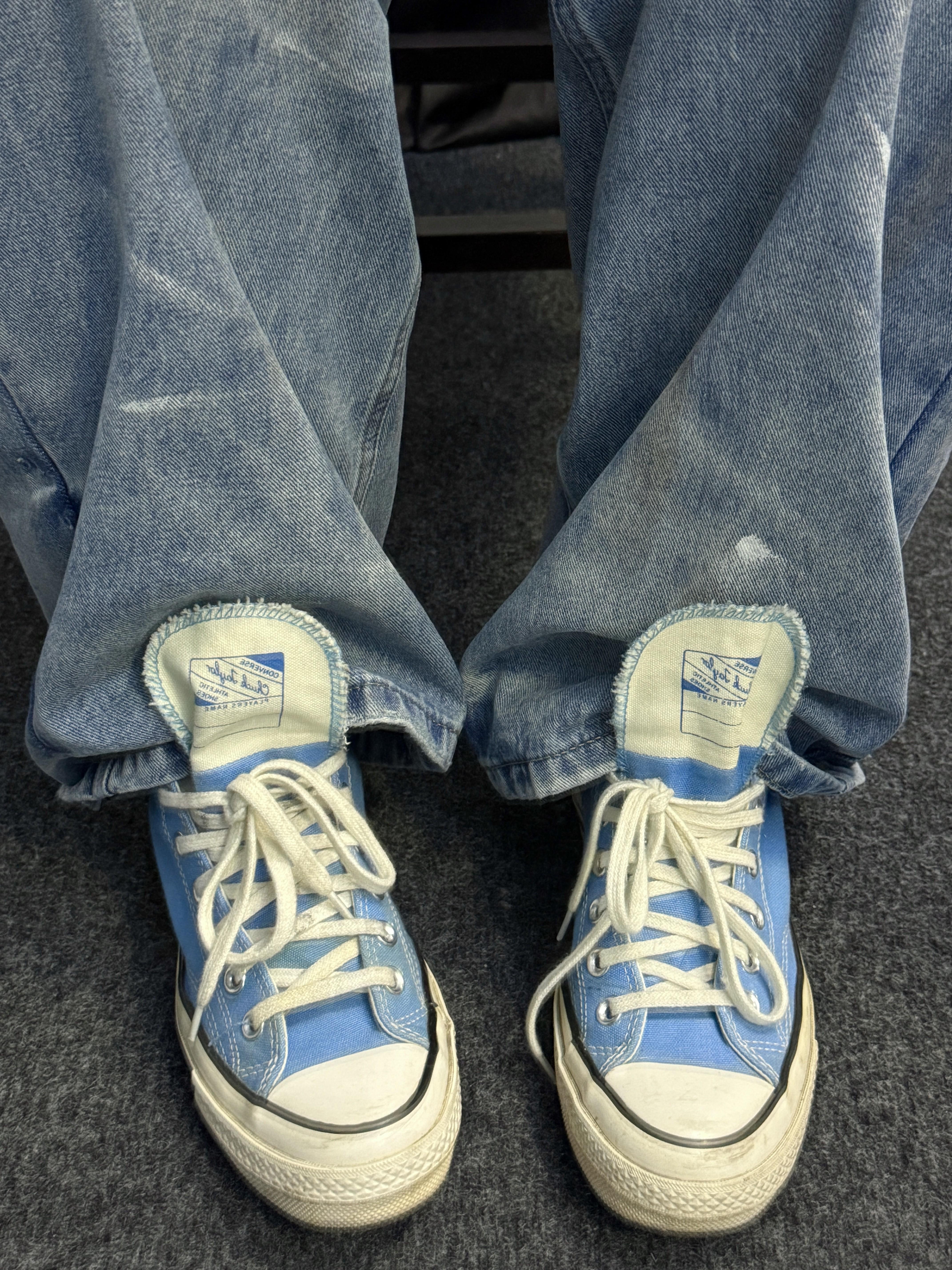 🤍🦋白蓝拼接匡威Converse?!居然与众不同诶!!